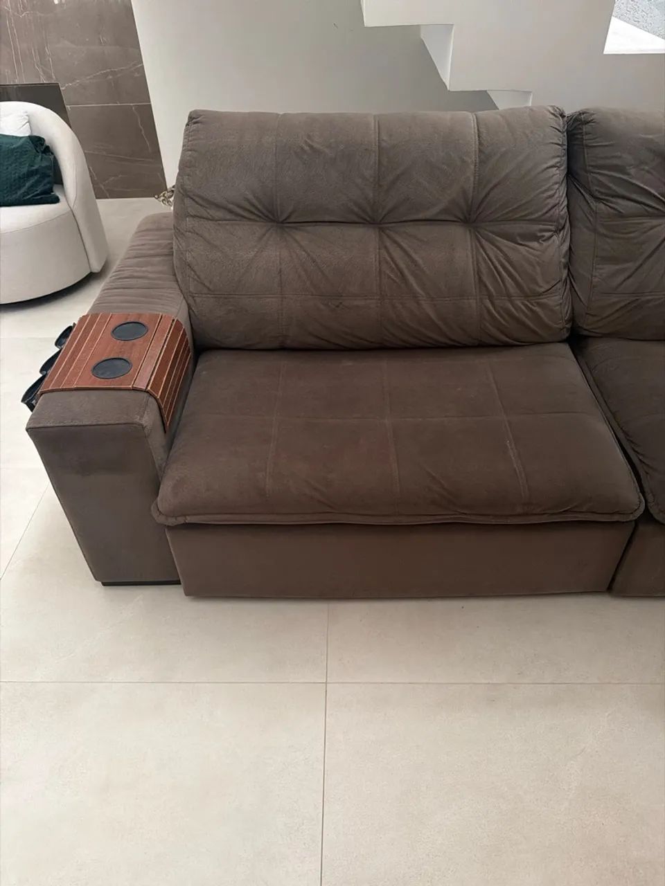Sofá - marrom  - Foto 2