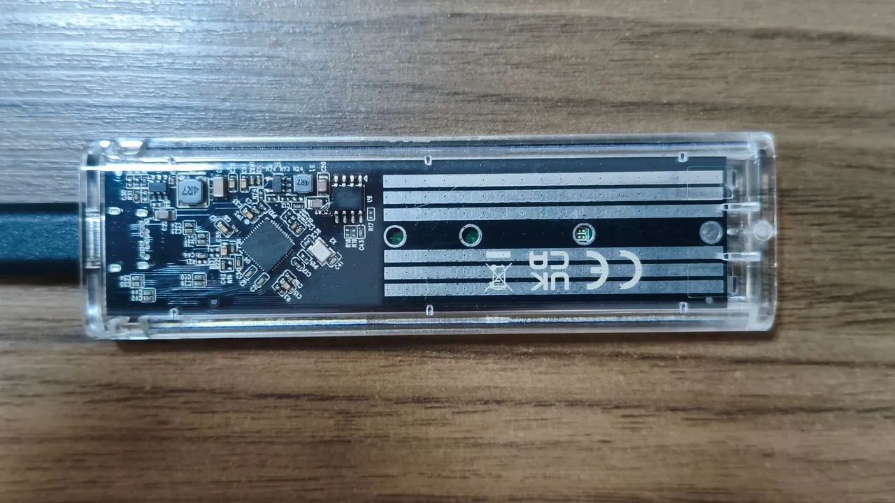 128gb m.2 sata com case 3.0  - Foto 3