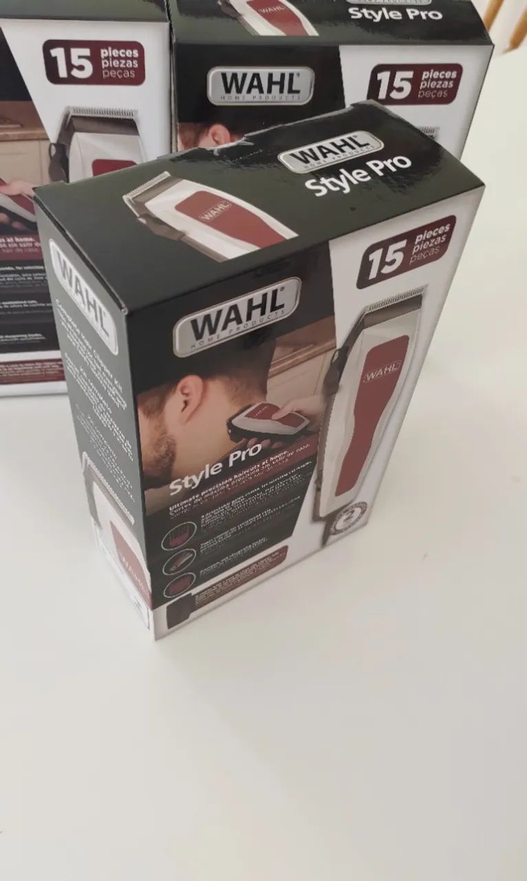  ? Aparador de Cabelos Style Pro Wahl 220V com 8 Pentes e Kit Completo - Foto 6