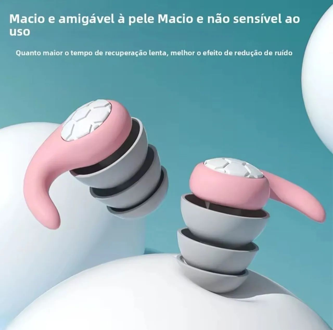 Protetores auriculares de silicone - Foto 4