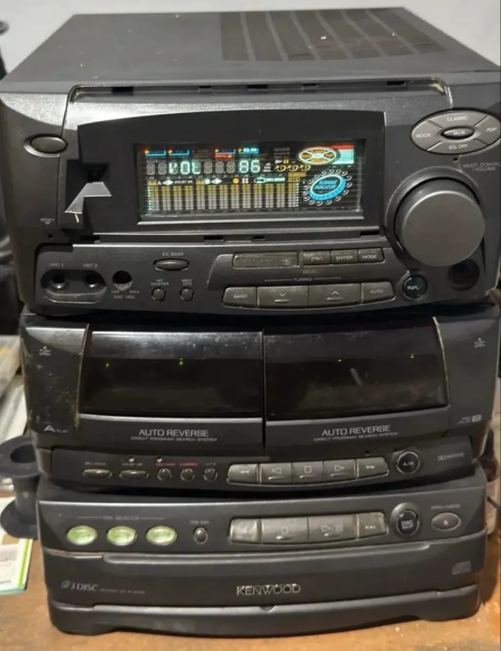 Raro minisistem kenwood pra restauro - Aparelhos de Som - Vila