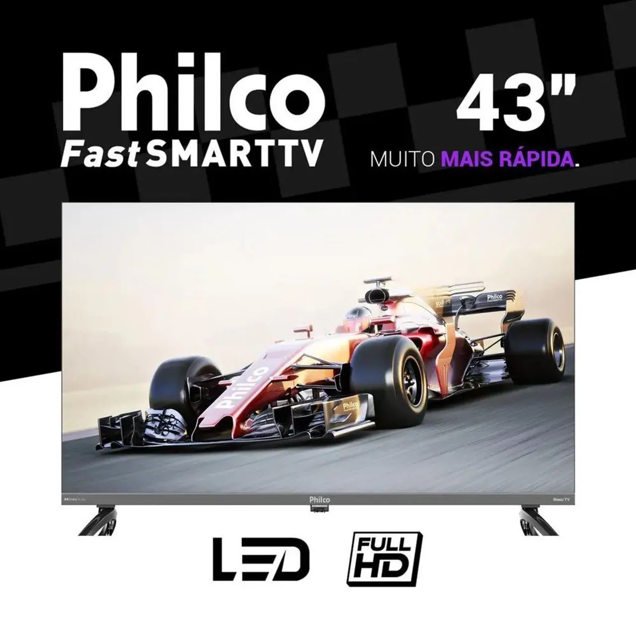 Smart TV 43" Philco QLED HDR10 Roku  - Foto 4