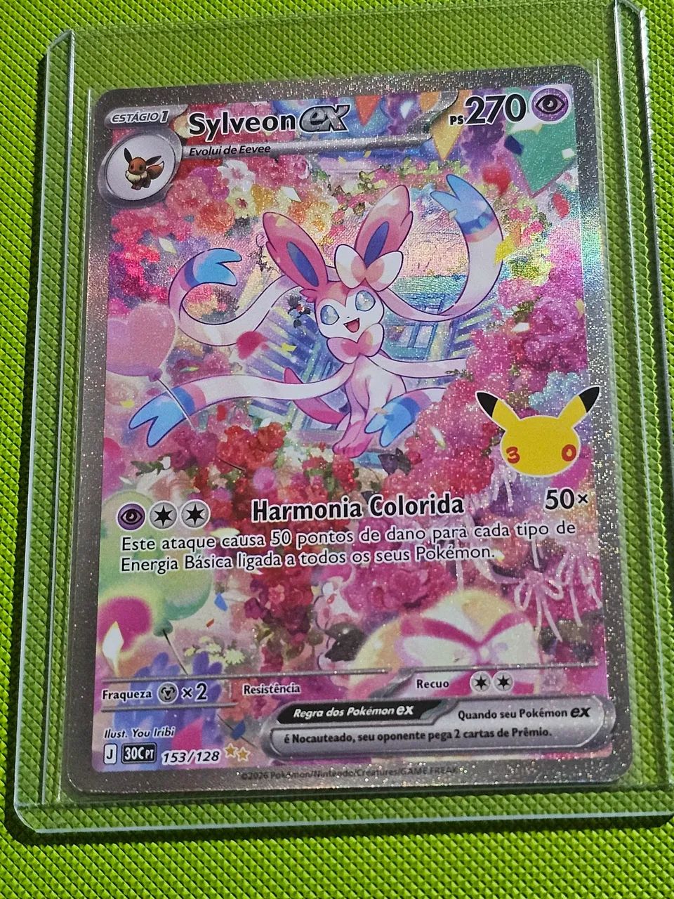 Carta pokemon sylveon ex 