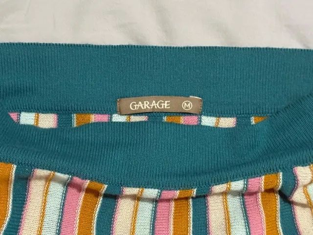 saia midi listrada colorida "Garage" - Foto 2
