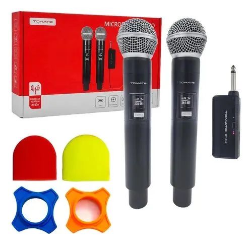 Kit com 2 microfones sem fio