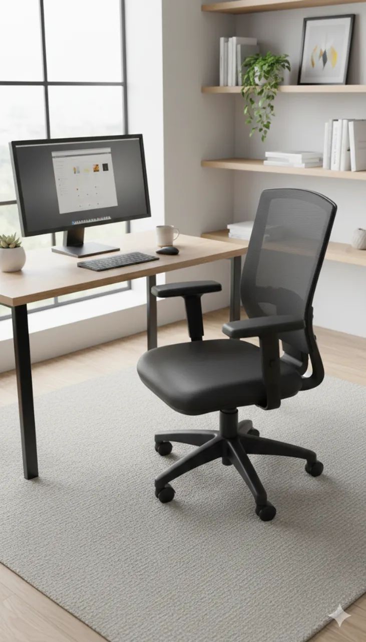 Cadeira de Escritório Ergonômica com Encosto em Tela Mesh