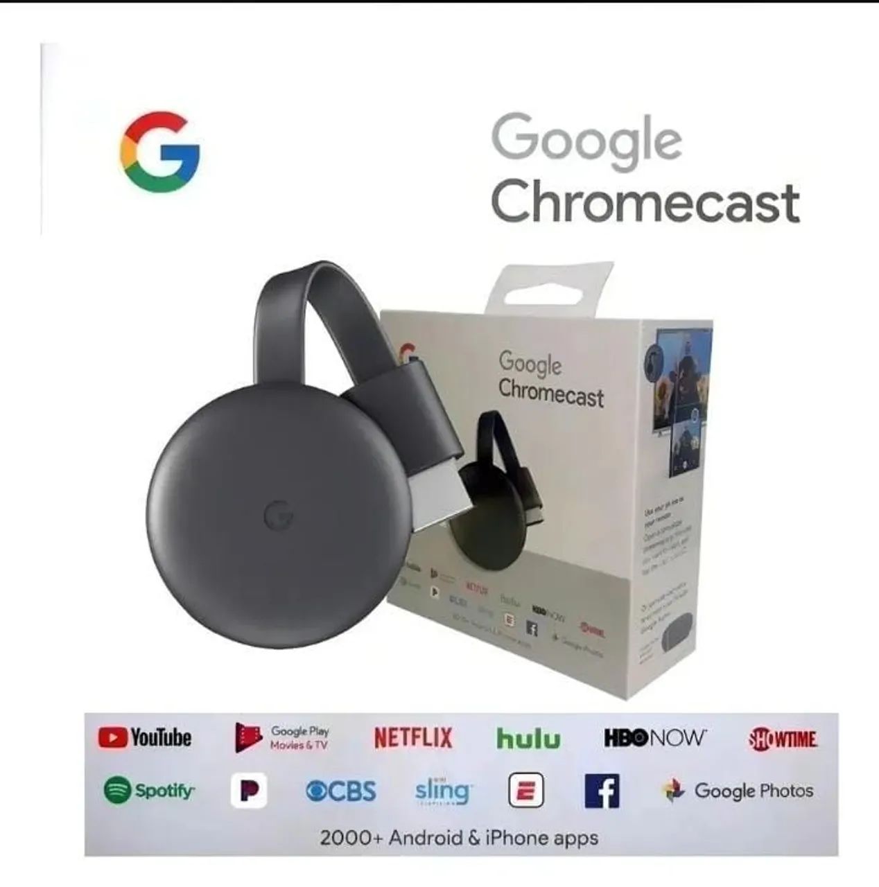 Google Chromecas Original Full HD carvão - Foto 2