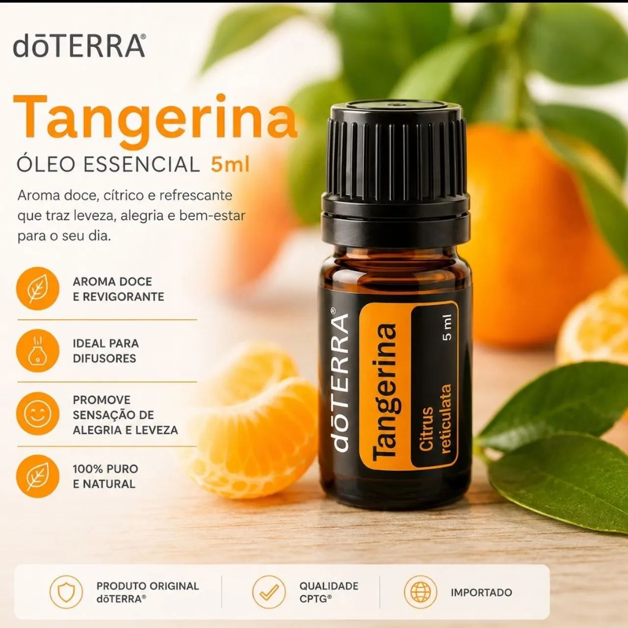 Óleo Essencial Tangerina 5ml D?TERRA  - Foto 2
