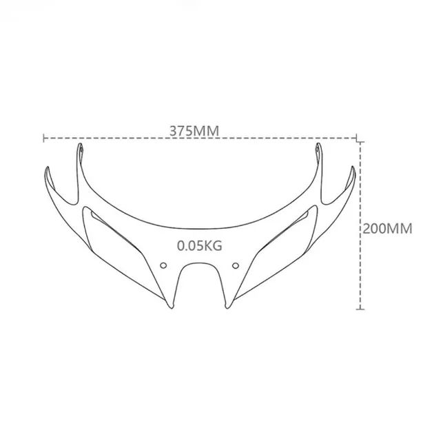 Spoiler de Carenagem Frontal Kawasaki Ninja 400 - Defletor
