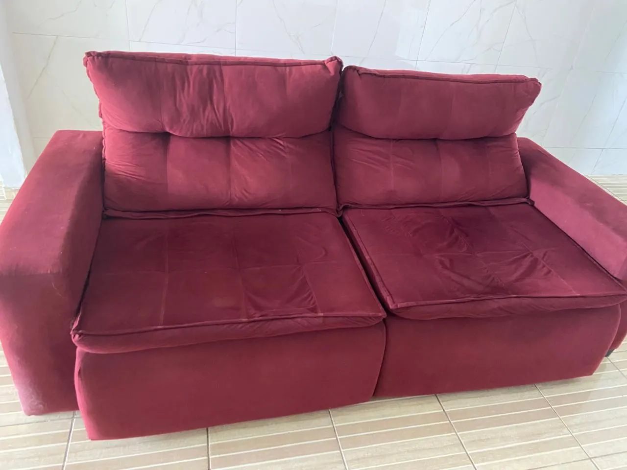 Sofá cama reclinável conservado - Foto 3