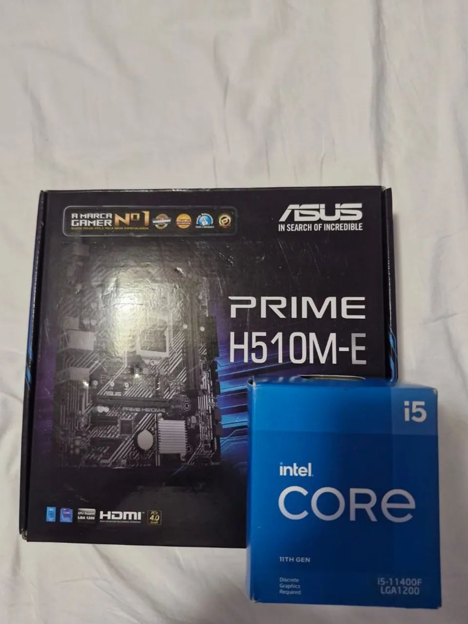 Kit intel Placa mãe Asus H510m e i5 11400f - Foto 2
