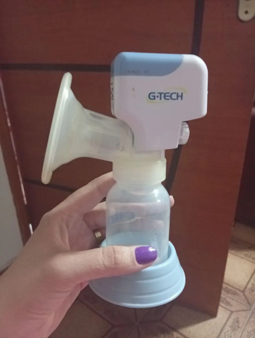 Bomba tira leite materno elétrica marca g tech compact - Foto 2