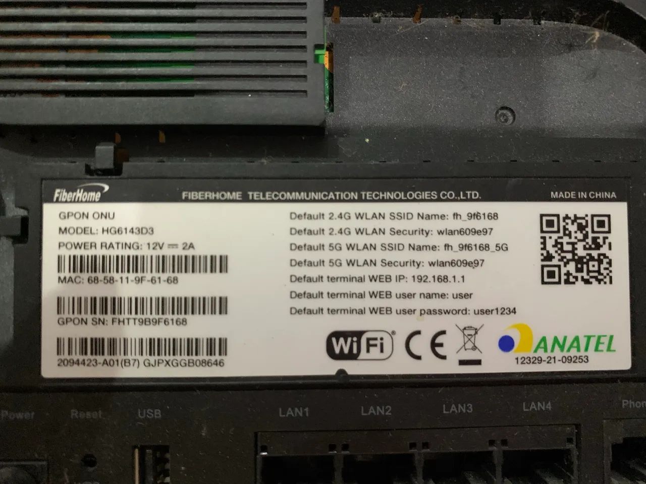 Modem Fibra Óptica
