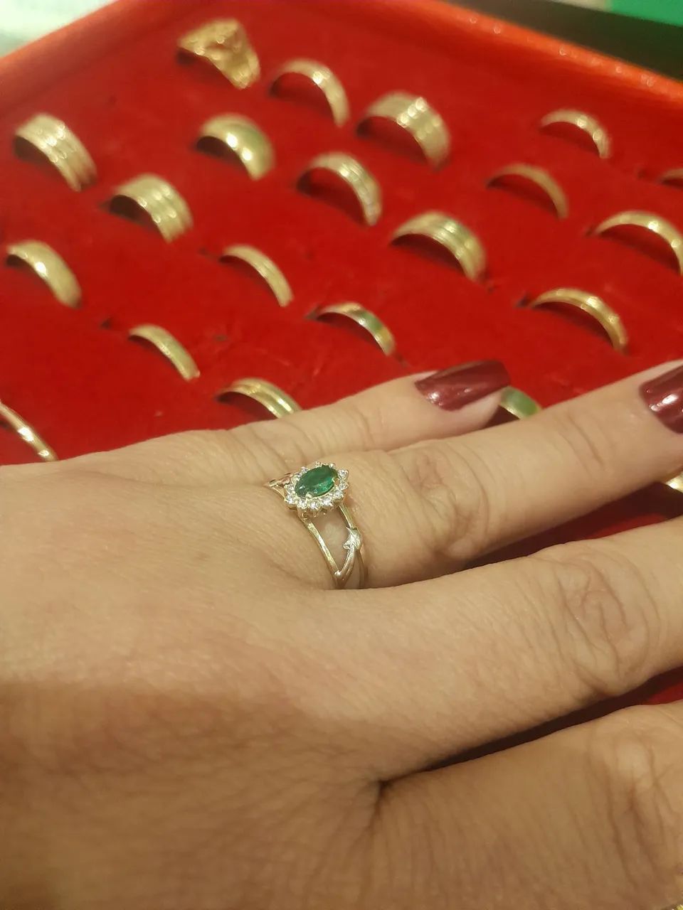 Anel de formatura em ouro 18 k