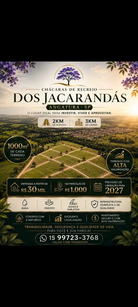 TERRENOS 1000m2 para venda.