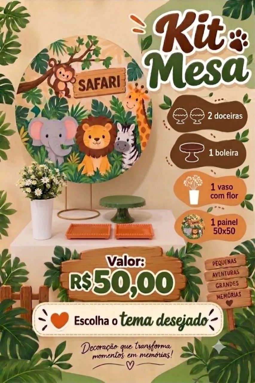 Pegue e monte festa na mesa.  - Foto 2