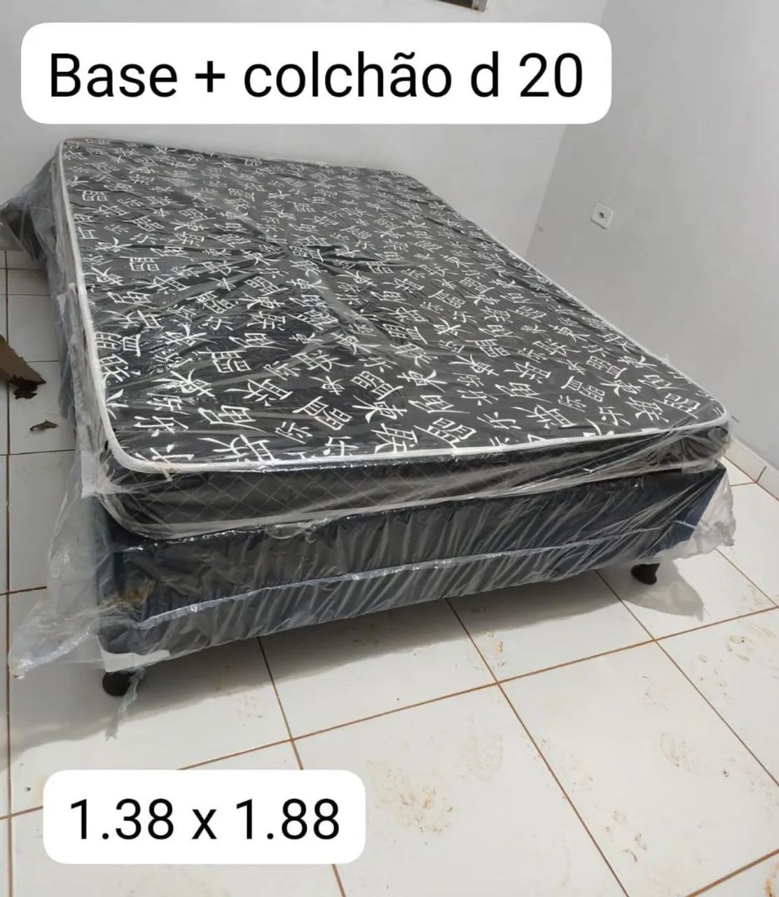 Base e colchão casal novos 