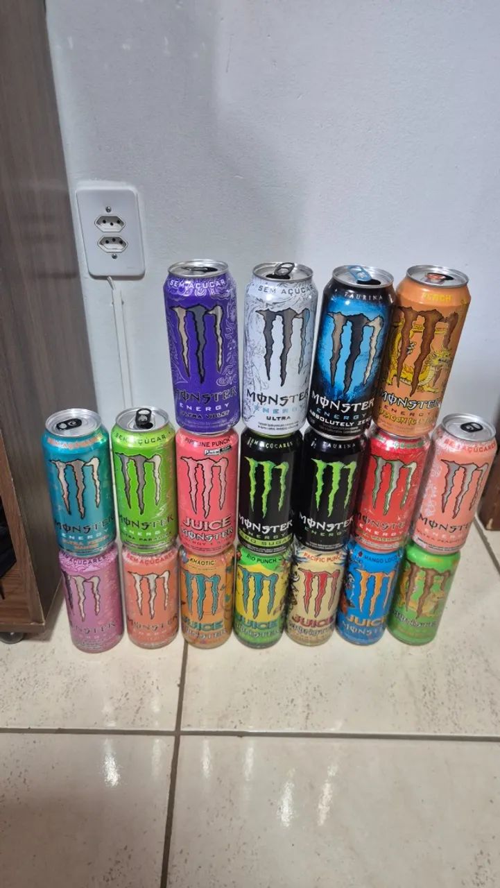 Latas de Monster para Coleção