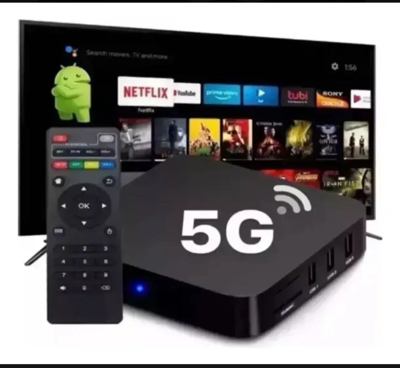 TV smart box 5g 4k, estado de novo - Foto 2
