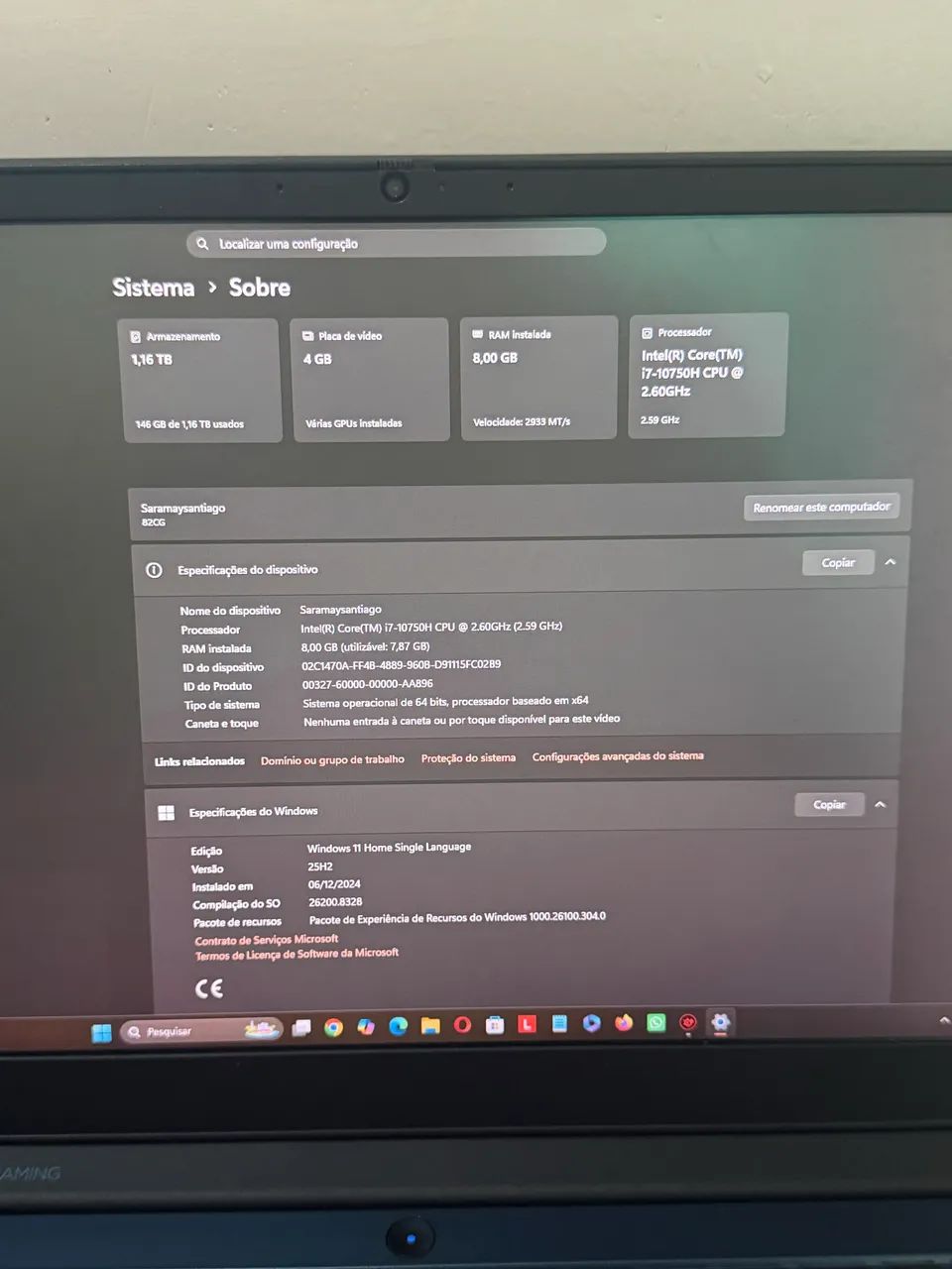 Notebook Game Lenovo - Foto 4