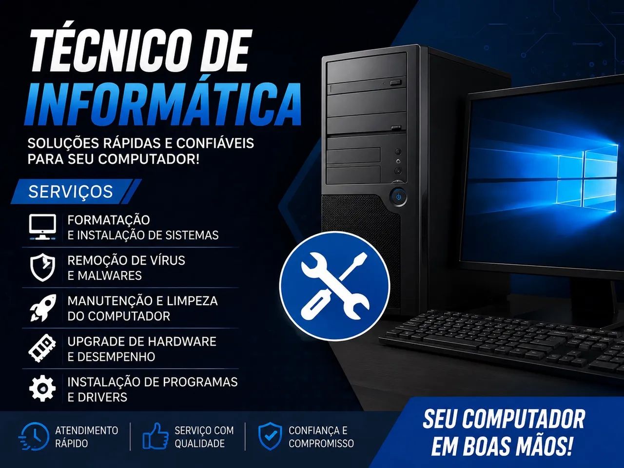 Técnico em informática ( atendimento residencial e empresarial )