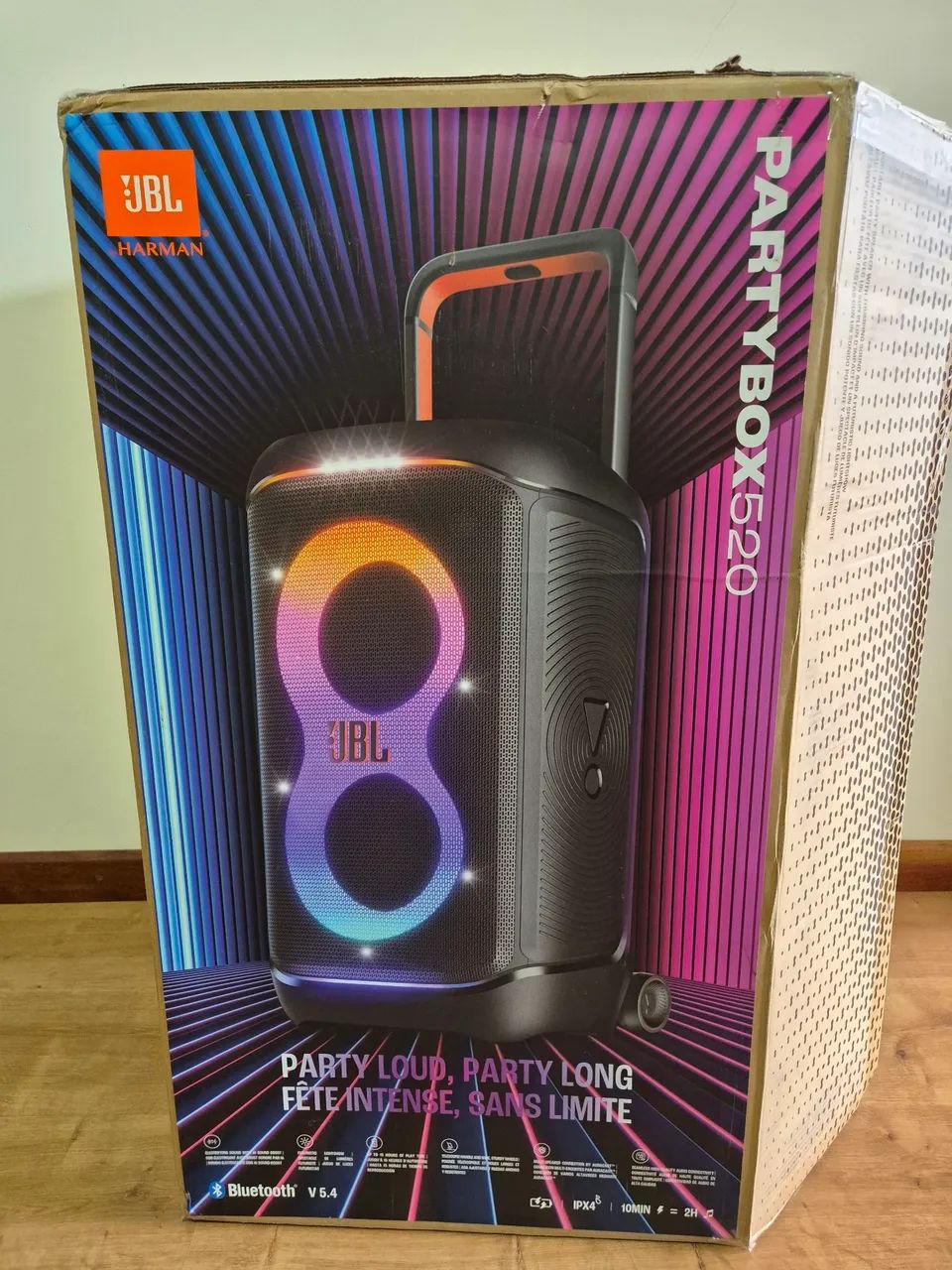 Caixa jbl partybox 520