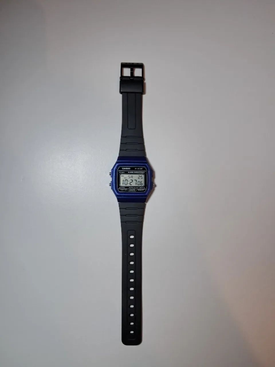 Relógio Casio F-91W Original Azul - Funcionando Tudo (Retirada)