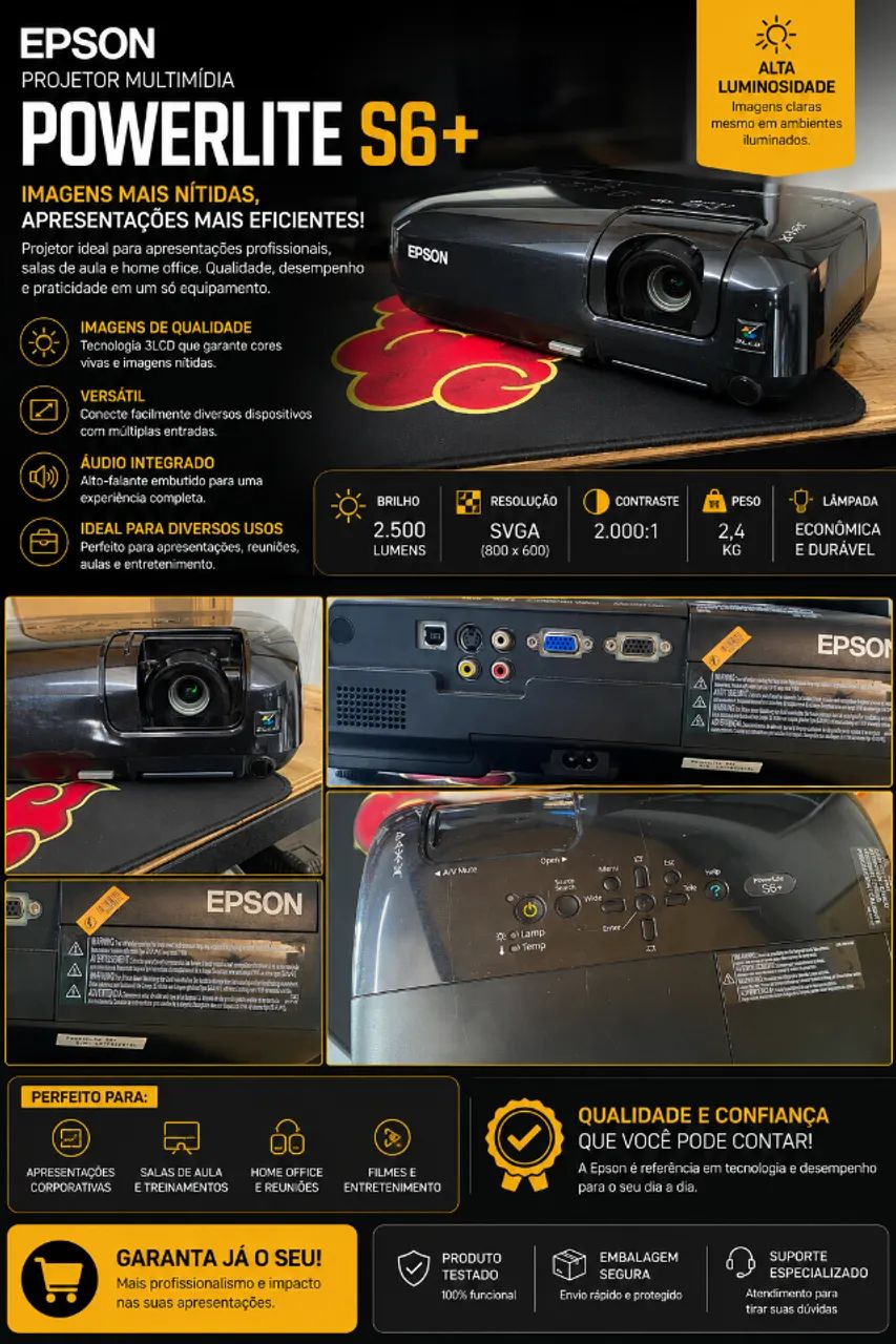 Projetor EPSON S6+