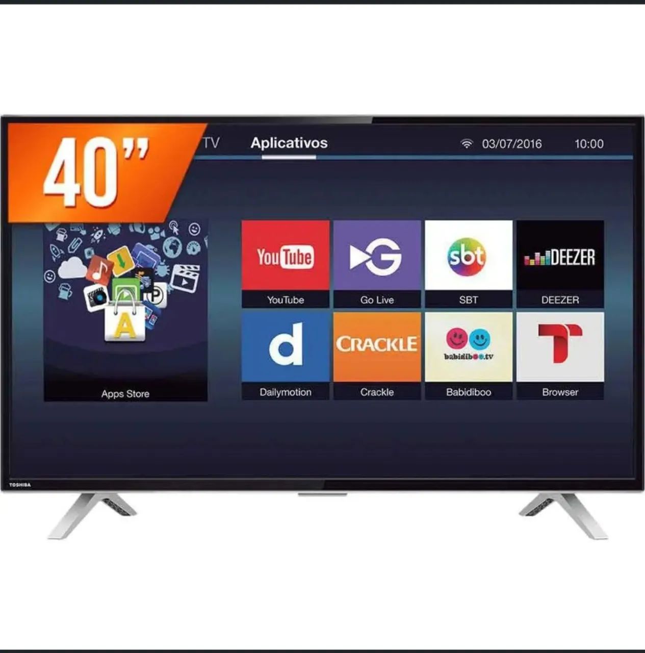 Smart TV LED 40 polegadas FULL HD USB WI-FI TOSHIBA  - Foto 2