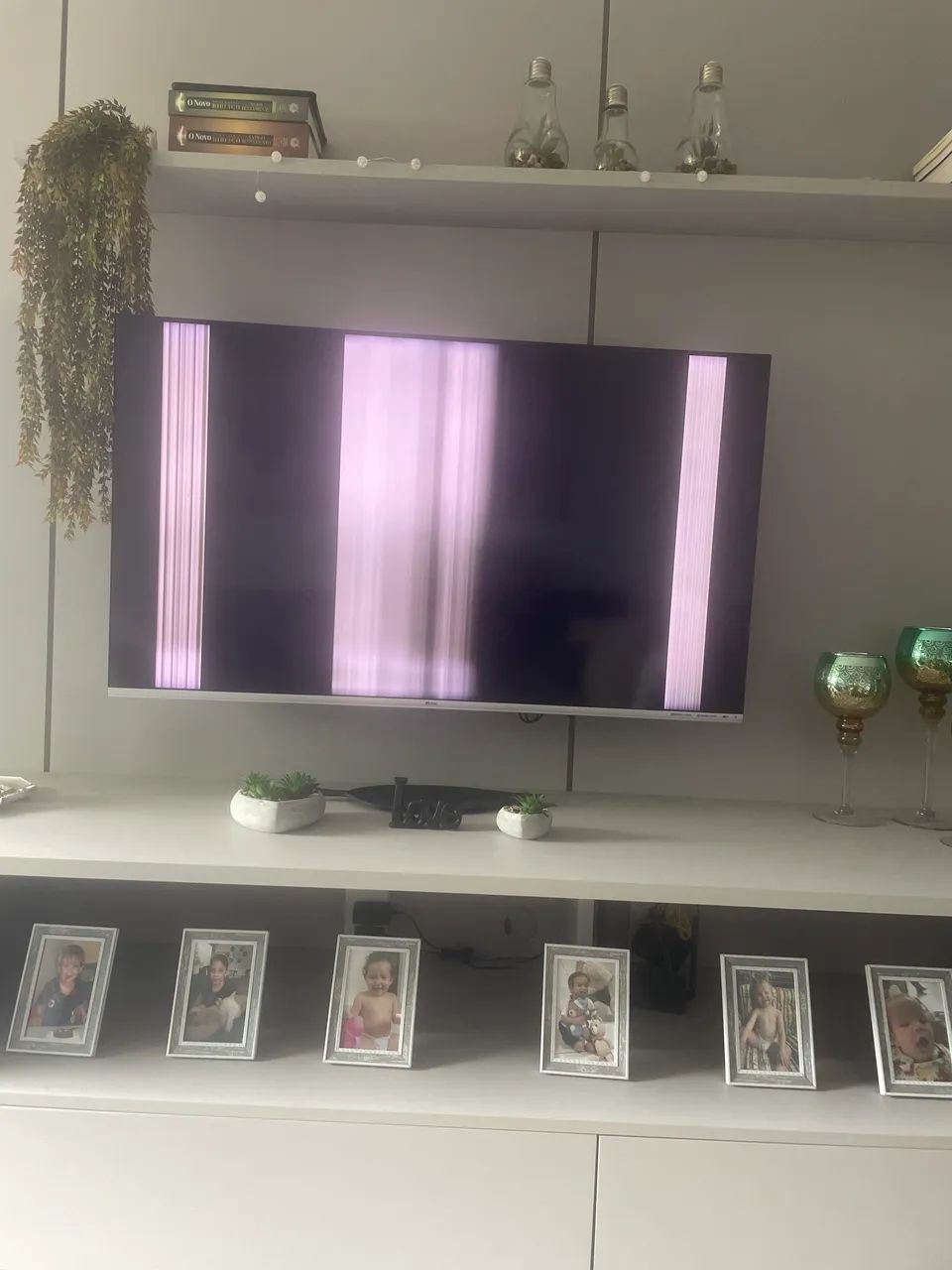 Televisão pra retirada de peças