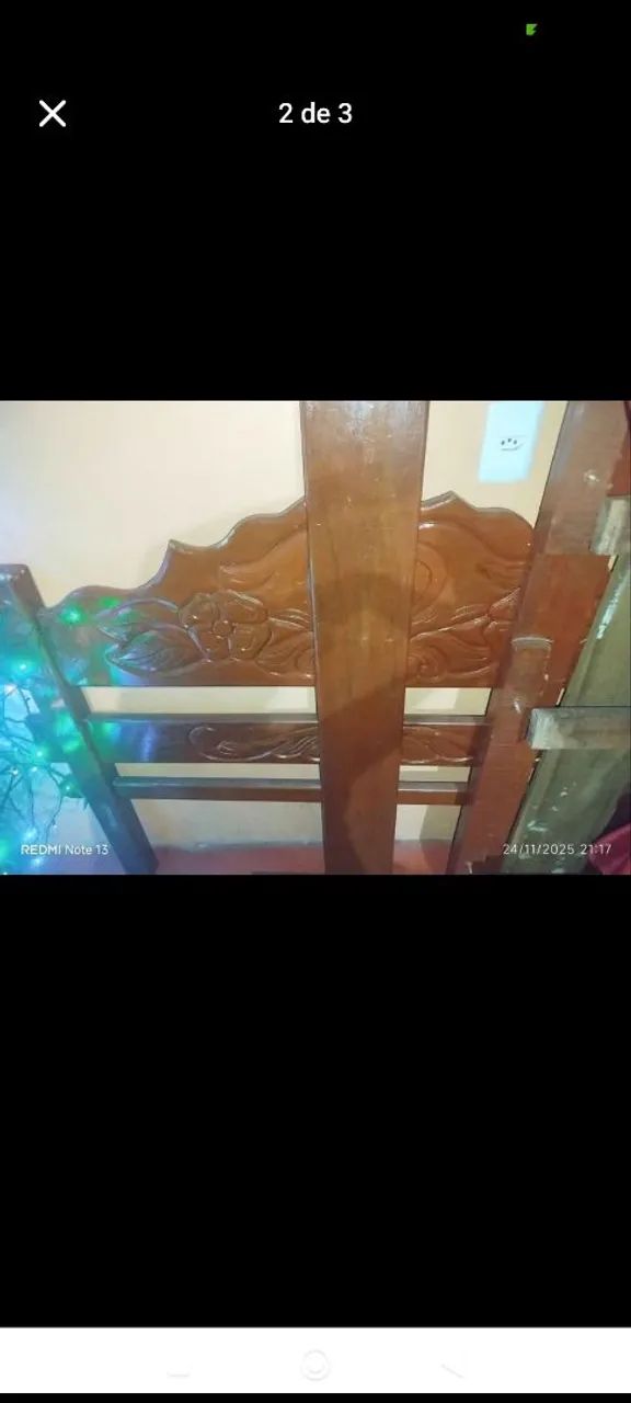 Cama casal madeira  - Foto 2