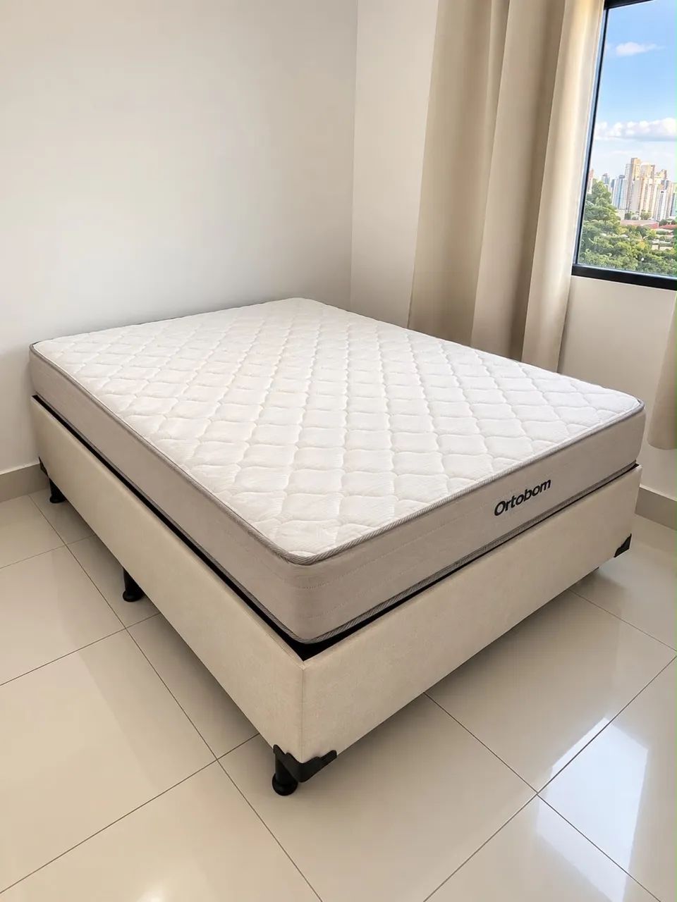 Cama box casal - ortobom 