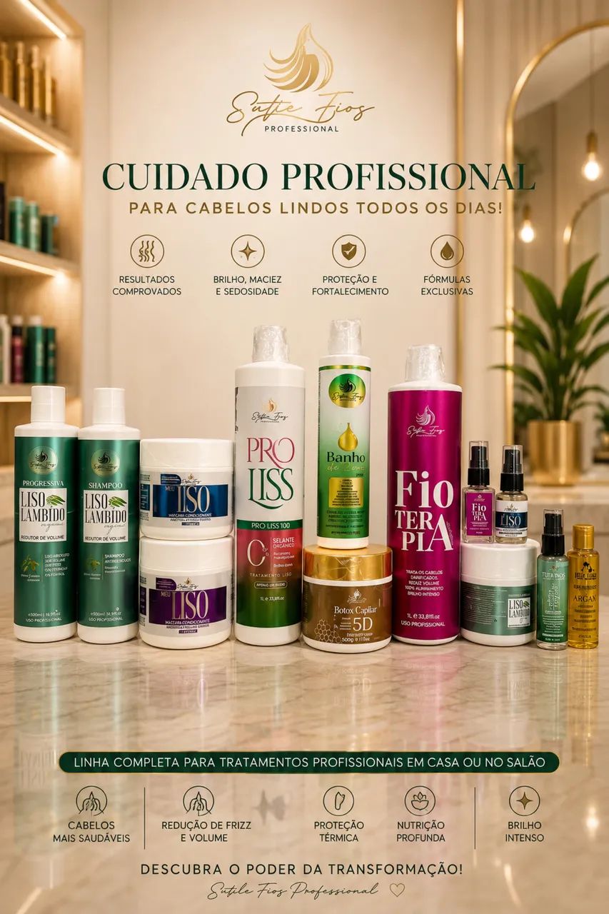 Produtos profissionais Cabelos 
