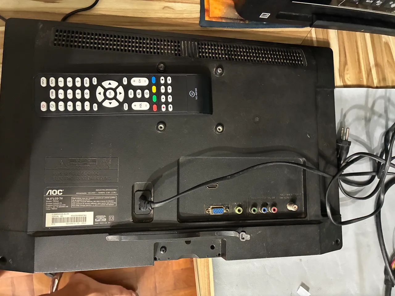 Televisão Tv 18 polegadas AOC pequena Digital * Com Detalhe LEIA - Foto 5