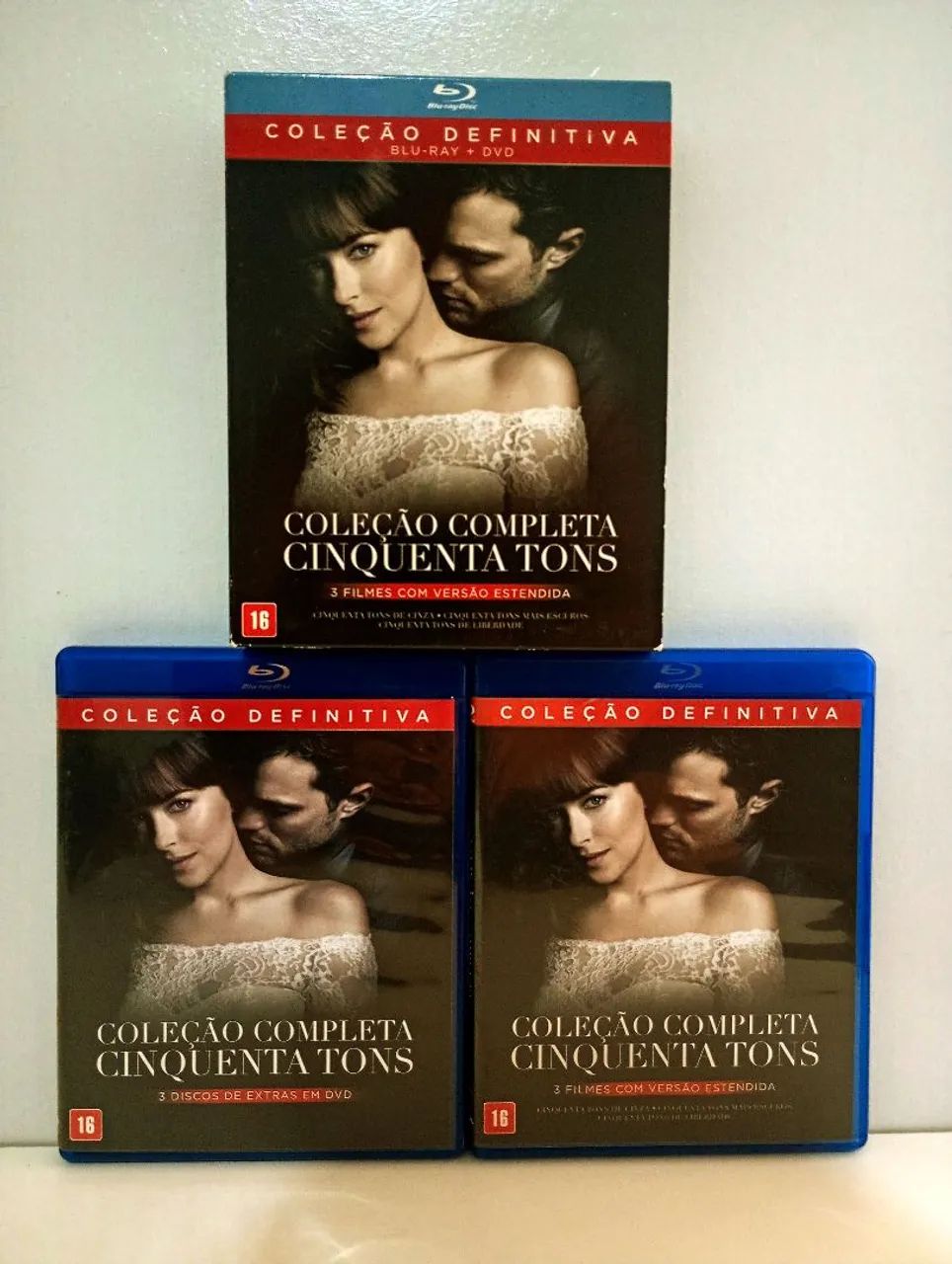 Blu-ray coleção completa cinquenta tons 6 discos. - Foto 2