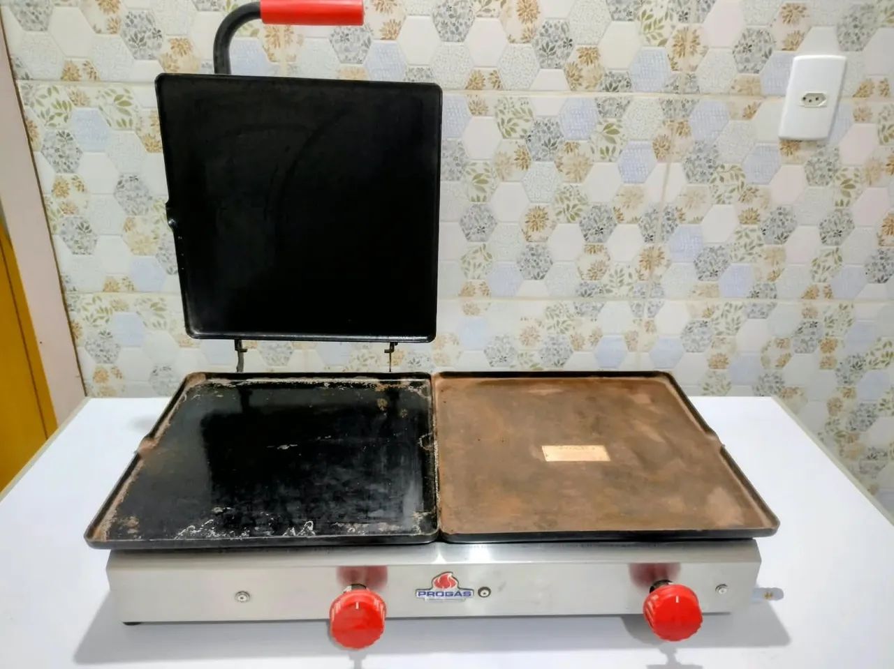 Chapa pra lanches nova movida a  gaz  - Foto 4