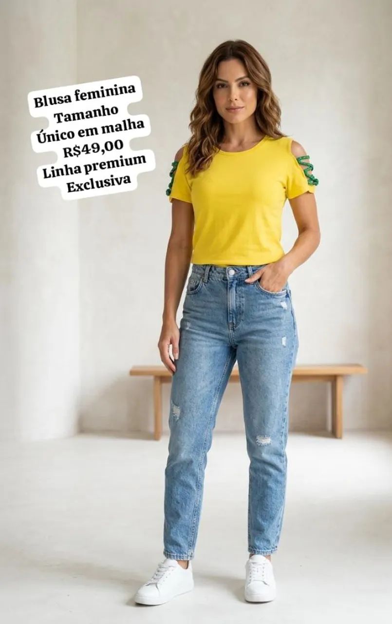 Blusa feminina do Brasil - Foto 5