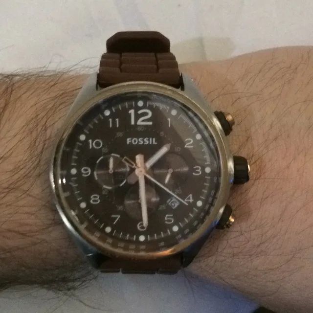 raro relógio fossil ch2727 10atm importado
