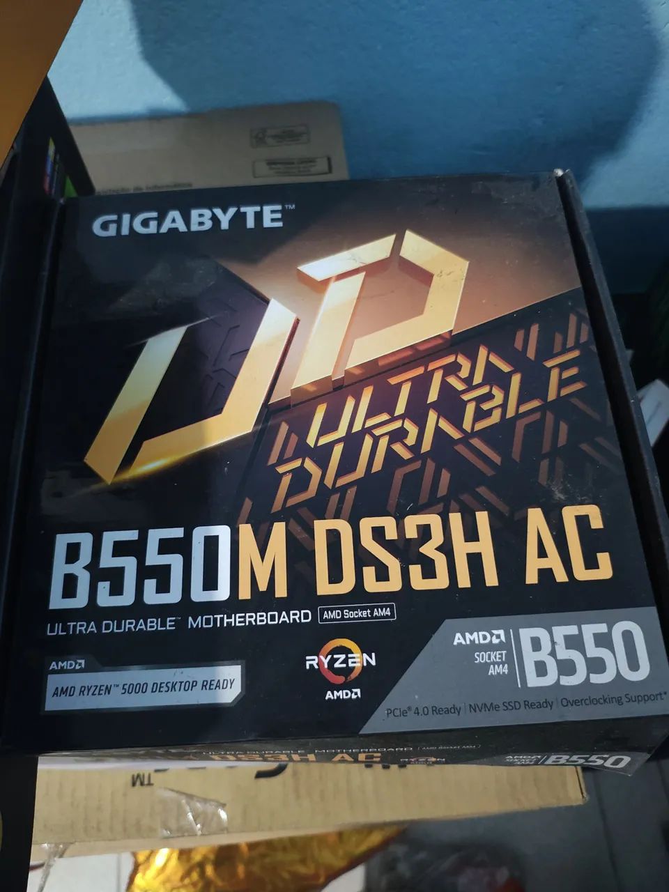 Placa-mãe Gigabyte B550M DS3H AC - AM4 - Foto 2