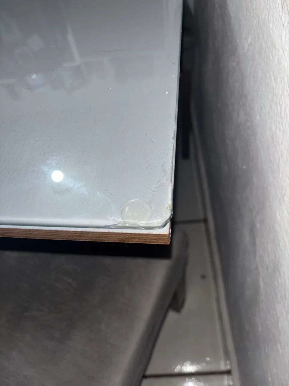 Mesa com tampo de vidro - Foto 3