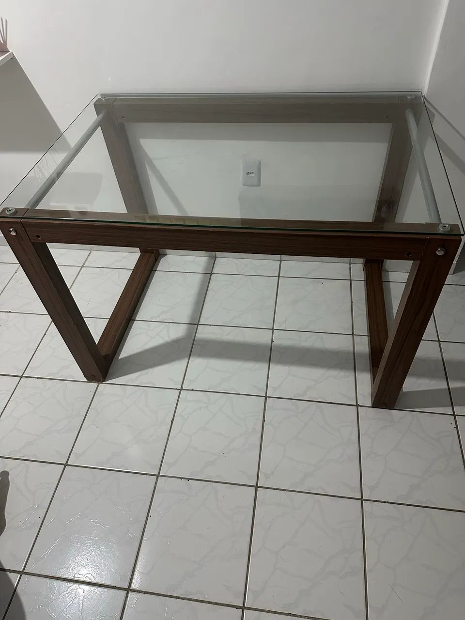 Mesa com tampo de vidro  - Foto 2