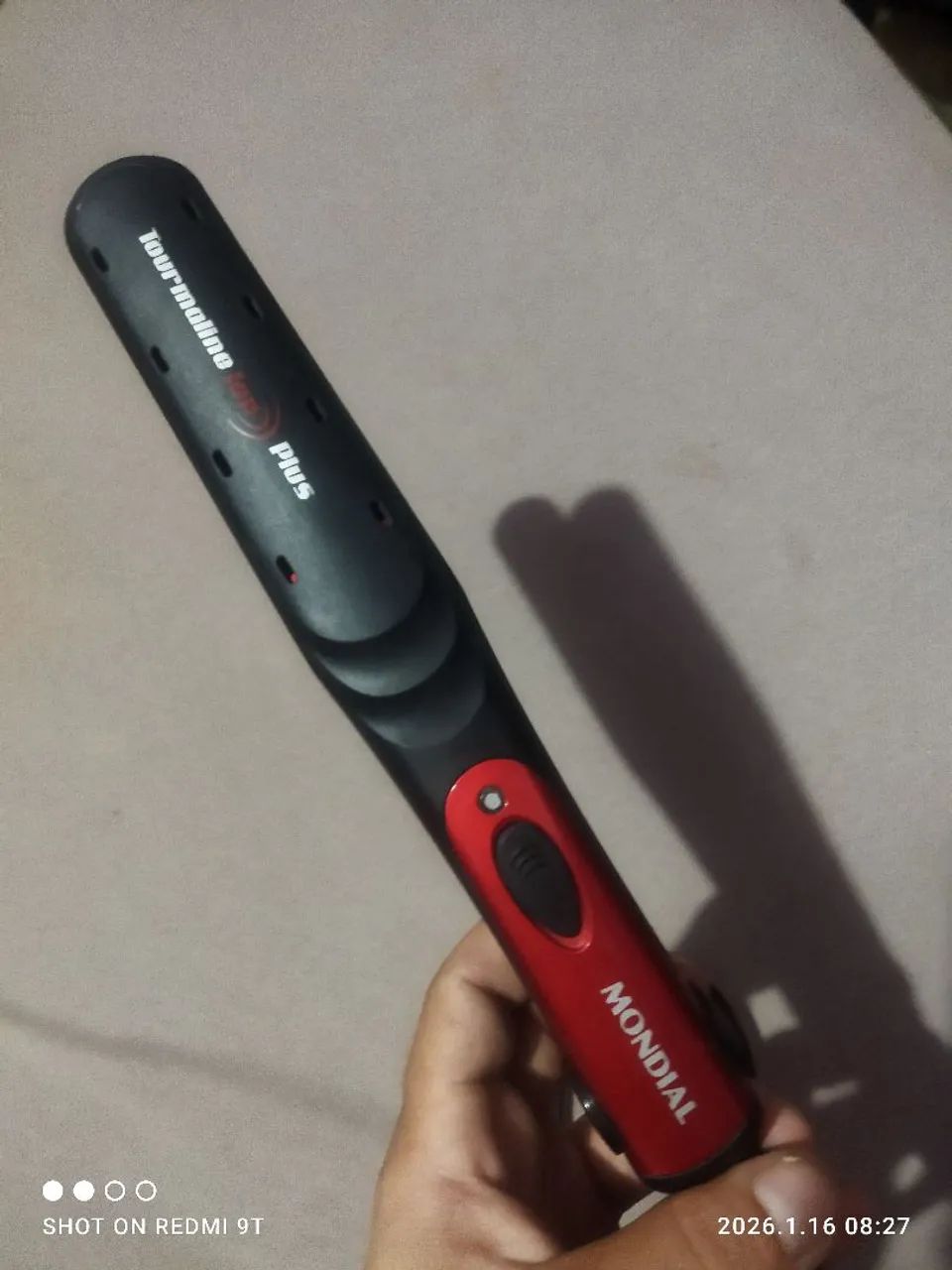 Prancha de cabelo tourmaline ion plus mondial