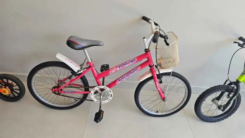 Bicicleta infantil menina aro 20 rosa