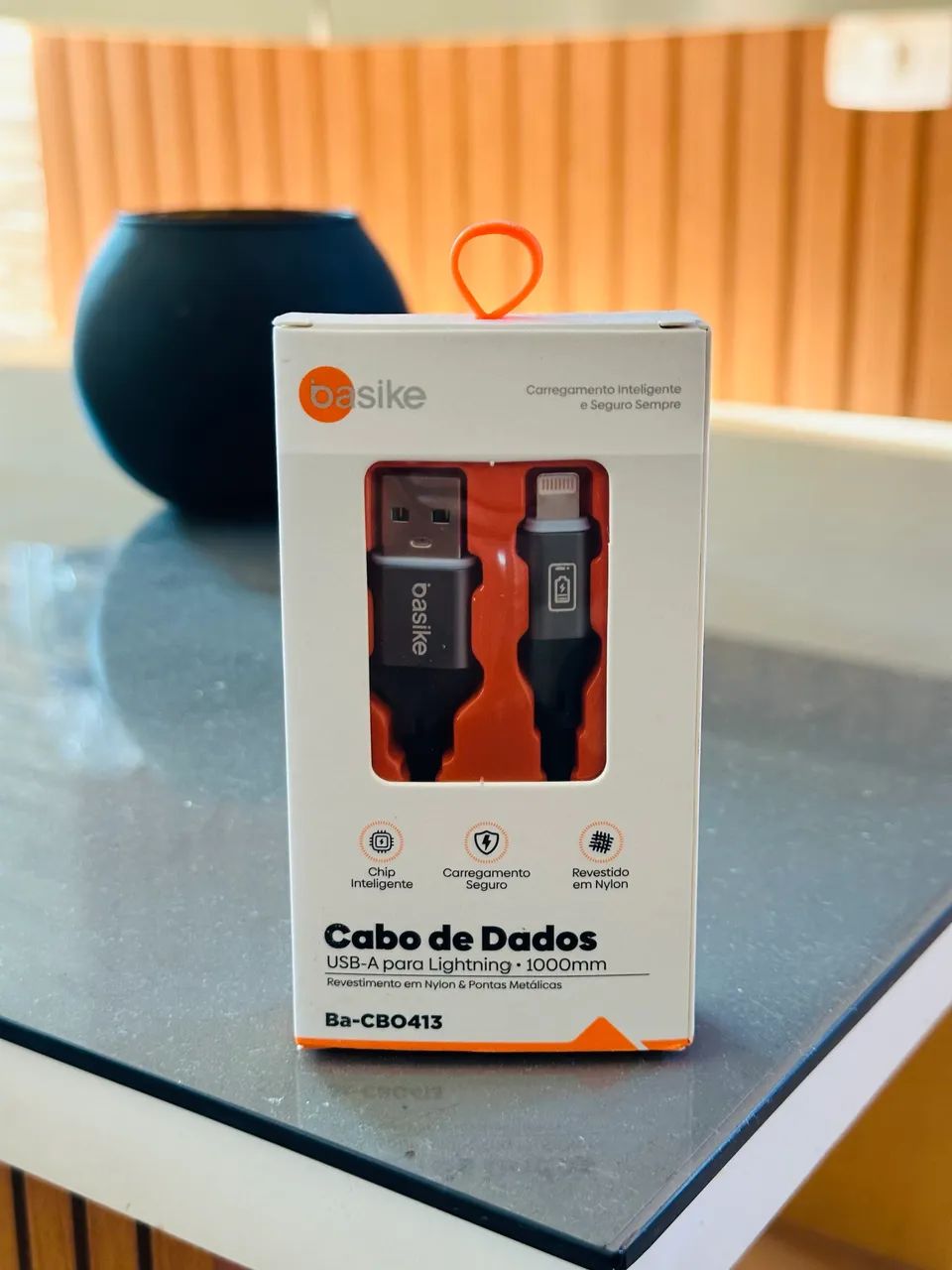 Cabo de Dados Basike USB-A para Lightning 1 Metro - Foto 2