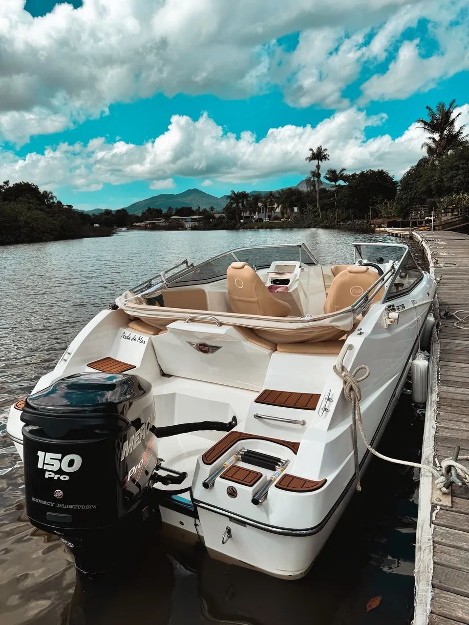 Lancha FS 205 2015 Motor Mercury 150HP 150Horas! Com carreta Rodoviaria E Encalhe!  - Foto 5