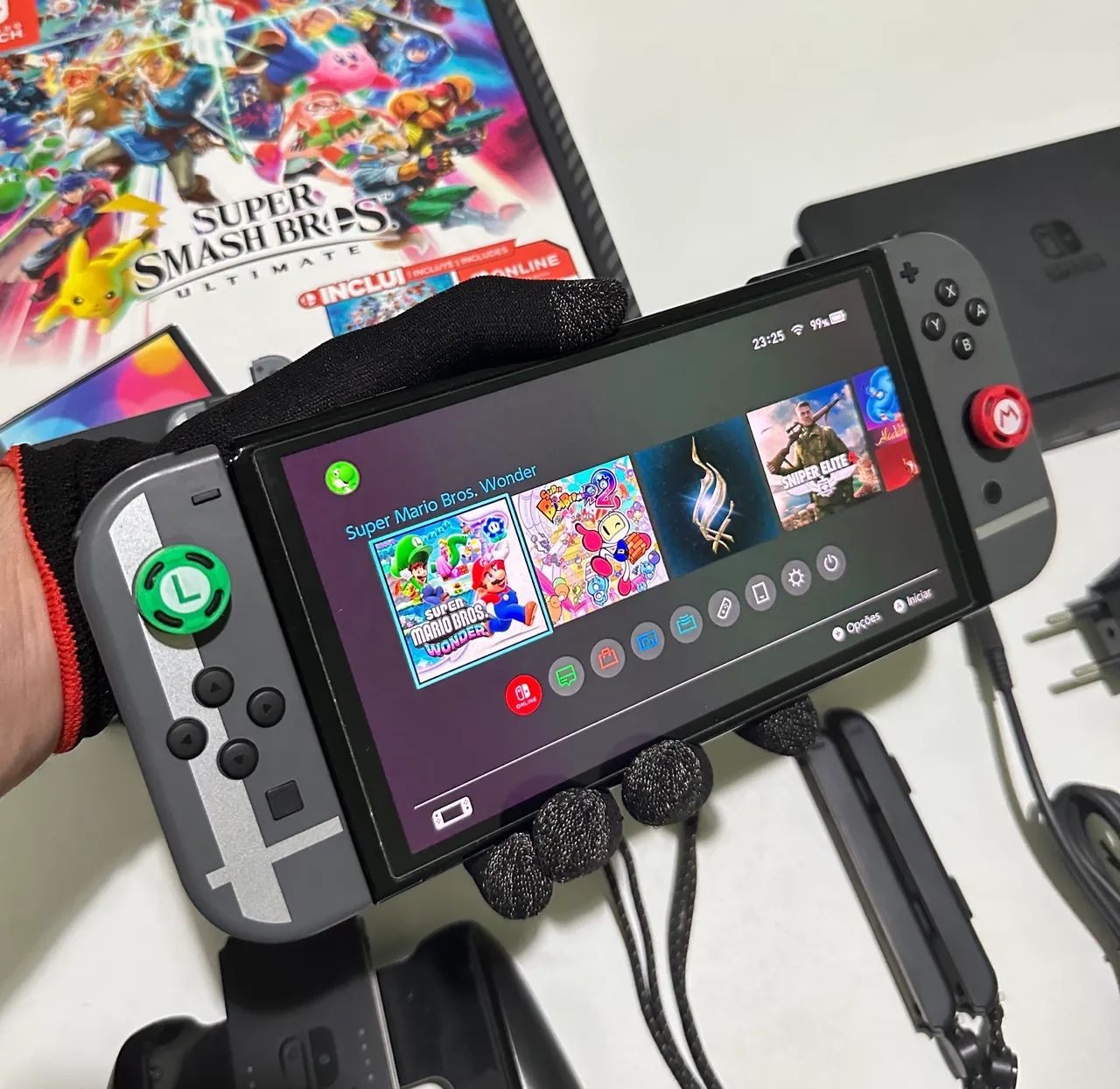 Nintendo Switch OLED Desbloqueado 256gb Edição Especial - Foto 5