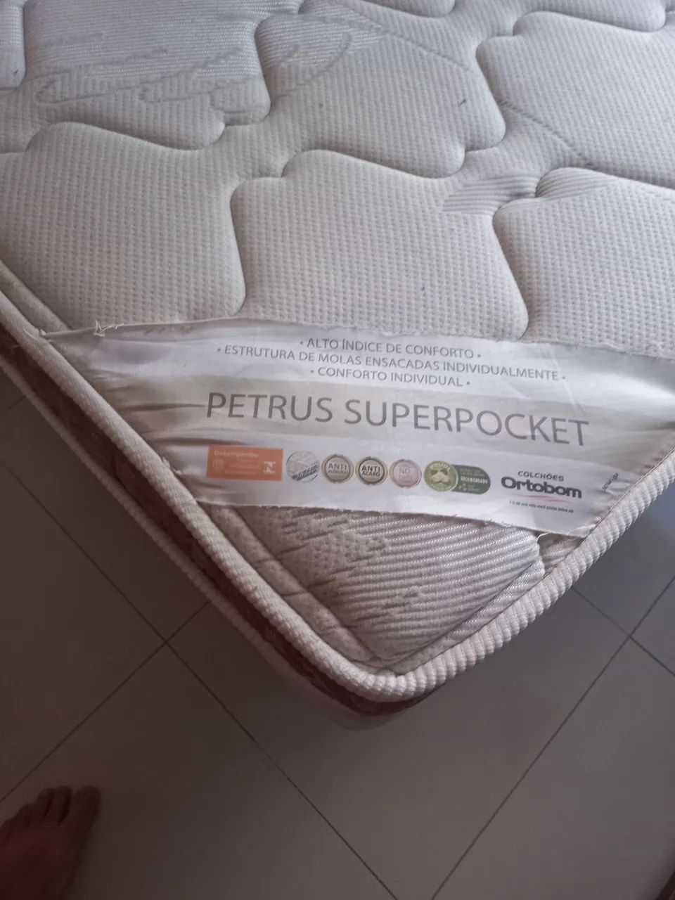 cama box de casal com colchão  ortobom - Foto 5
