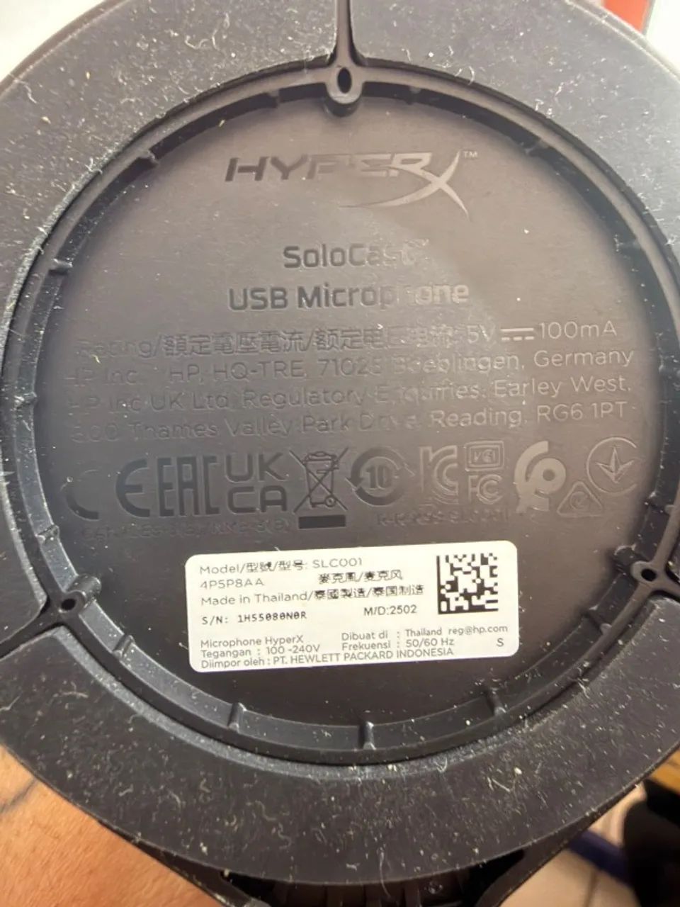 Vendo Microfone HyperX SoloCast USB original (modelo SLC001). - Foto 4