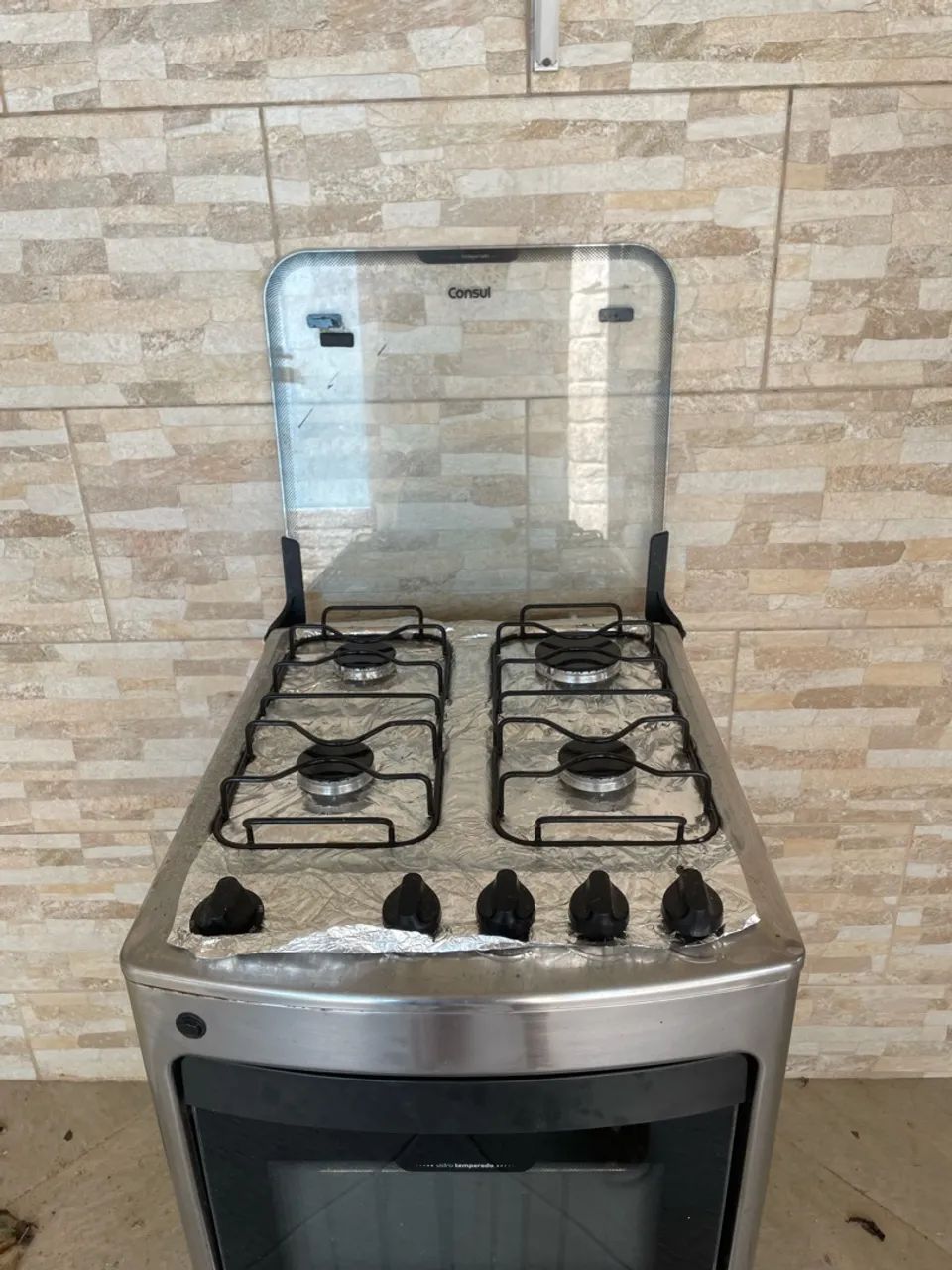 fogao consul com 4 bocas inos e acendimento automatico - Foto 4