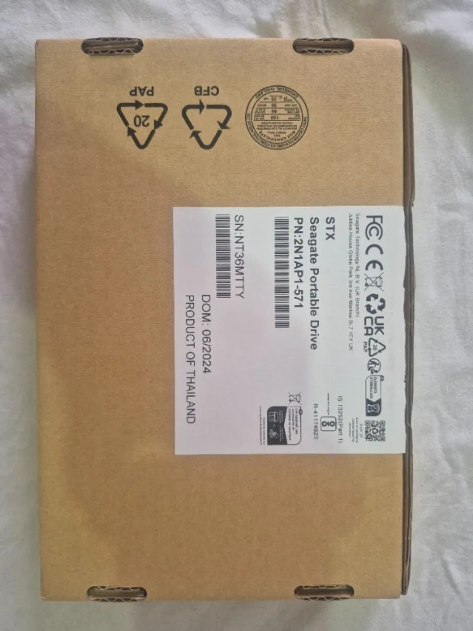 Seagate HD Externo 1 Tb HDD Compatível com PC e Mac (Nunca Usado) - Foto 2